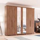 Guarda-roupa Casal Com Espelho Itaúnas 6 Pt 4 Gv Avelã