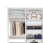 Guarda-roupa Casal Com Espelho Itaúnas 6 Pt 4 Gv Branco