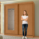 Guarda-roupa Casal Com Espelho Lani Flex 2 Pt 2 Gv Amêndoa E