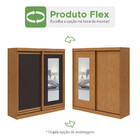 Guarda-roupa Casal Com Espelho Lani Flex 2 Pt 2 Gv Amêndoa E