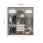 Guarda-roupa Casal Com Espelho Libra 6 Pt 3 Gv Imbuia E Off W