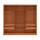 Guarda-roupa Casal Com Espelho Lisboa 3 Portas 4 Gavetas Frei