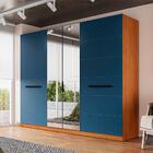 Guarda-roupa Casal Com Espelho Lisboa 6 Portas 4 Gavetas Frei