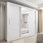 Guarda-roupa Casal Com Espelho London 3 Pt 2 Gv Branco