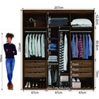 Guarda-roupa Casal Com Espelho Luminum 2 Pt 6 Gv Branco