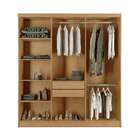 Guarda-roupa Casal Com Espelho Malibu 6 Pt 2 Gv Imbuia