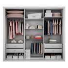 Guarda-roupa Casal Com Espelho Malma 3 Pt Branco