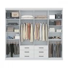 Guarda Roupa Casal Com Espelho Master 8 Portas 6 Gavetas Sant