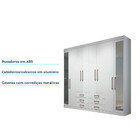 Guarda Roupa Casal Com Espelho Master 8 Portas 6 Gavetas Sant