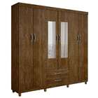 Guarda-roupa Casal Com Espelho Milão 6 Pt 2 Gv Ipê