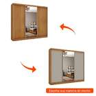 Guarda-roupa Casal Com Espelho Milão Flex 3 Pt 6 Gv Cinamomo