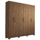 Guarda-roupa Casal Com Espelho Milena 6 Pt 2 Gv Avelã