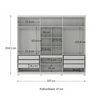 Guarda-roupa Casal Com Espelho Monte Carlo Branco