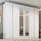 Guarda-roupa Casal Com Espelho Monte Carlo Branco