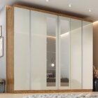 Guarda-roupa Casal Com Espelho Monte Carlo Cinamomo / Off Whi