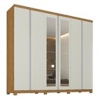 Guarda-roupa Casal Com Espelho Monte Carlo Cinamomo / Off Whi