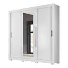 Guarda-roupa Casal Com Espelho Montreal Plus 3 Pt 3 Gv Branco