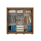 Guarda-roupa Casal Com Espelho Montreal Plus 3 Pt 3 Gv Castan