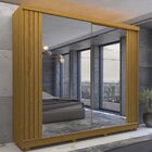 Guarda Roupa Casal Com Espelho Nas 2 Portas E Pés Rafaelle Ye