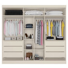 Guarda Roupa Casal Com Espelho - Oslo-off White - Made Marcs