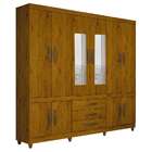 Guarda-roupa Casal Com Espelho Parma 10 Pt 3 Gv Cedro