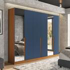 Guarda-roupa Casal Com Espelho Porto 6 Portas 4 Gavetas Freij