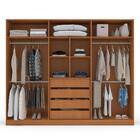 Guarda-roupa Casal Com Espelho Porto 6 Portas 4 Gavetas Freij
