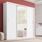 Guarda-roupa Casal Com Espelho Residence I 3 Pt 2 Gv Branco