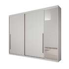 Guarda-roupa Casal Com Espelho Scarpa 3pt 4gv Branco