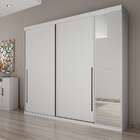 Guarda-roupa Casal Com Espelho Scarpa 3pt 4gv Branco