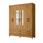 Guarda Roupa Casal Com Espelho Siena Freijó Moval 1,65m