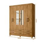 Guarda Roupa Casal Com Espelho Siena Freijó Moval 1,65m