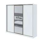 Guarda-roupa Casal Com Espelho Spazio 3 Pt 6 Gv Branco