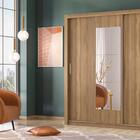 Guarda Roupa Casal Com Espelho Taranto Amendola/off White