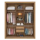 Guarda Roupa Casal Com Espelho Taranto Amendola/off White