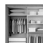 Guarda-roupa Casal Com Espelho Tokio 3 Pt 4 Gv Nogal E Off Wh