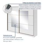 Guarda-roupa Casal Com Espelho Toronto 2 Pt Branco