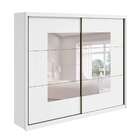 Guarda-roupa Casal Com Espelho Toronto 2 Pt Branco