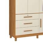 Guarda-roupa Casal Com Espelho Triton Plus 10 Pt 6 Gv Off Whi