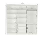 Guarda-roupa Casal Com Espelho Tunas I 3 Pt 3 Gv Branco