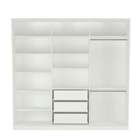 Guarda-roupa Casal Com Espelho Tunas I 3 Pt 3 Gv Branco