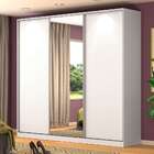 Guarda-roupa Casal Com Espelho Tunas I 3 Pt 3 Gv Branco