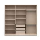 Guarda-roupa Casal Com Espelho Tunas I 3 Pt 3 Gv Noce