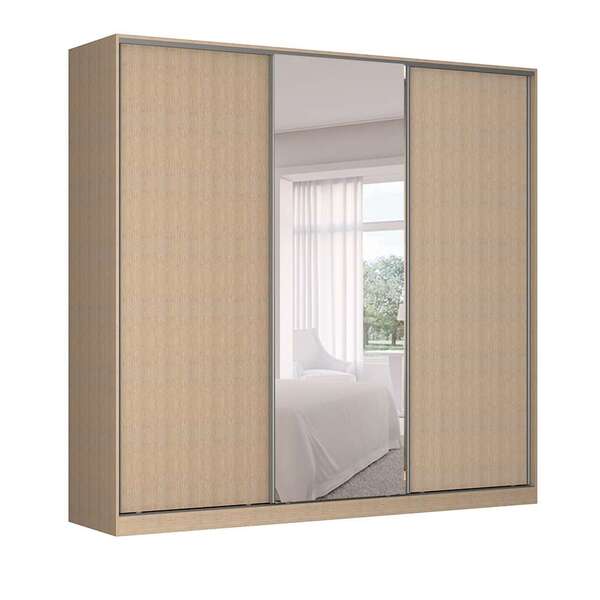 Guarda-roupa Casal Com Espelho Tunas I 3 Pt 3 Gv Noce