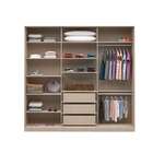 Guarda-roupa Casal Com Espelho Tunas I 3 Pt 3 Gv Noce