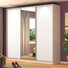 Guarda-roupa Casal Com Espelho Tunas I 3 Pt 3 Gv Noce E Branco