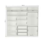 Guarda-roupa Casal Com Espelho Tunas Ii 3 Pt 3 Gv Branco