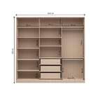 Guarda-roupa Casal Com Espelho Tunas Ii 3 Pt 3 Gv Noce