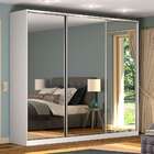 Guarda-roupa Casal Com Espelho Tunas Iv 3 Pt 3 Gv Branco