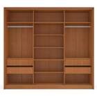 Guarda-roupa Casal Com Espelho Valência 3 Portas 4 Gavetas Fr